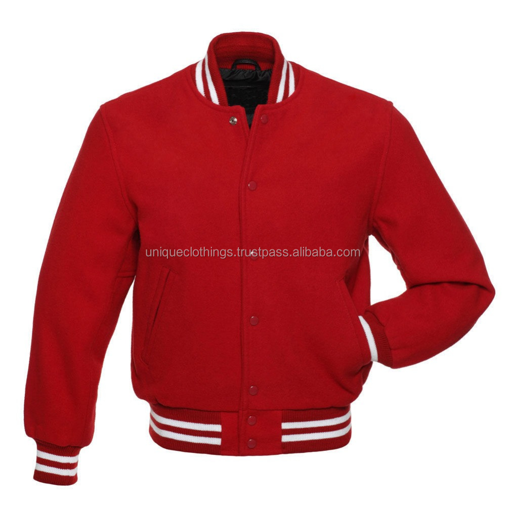 wholesale blank varsity jackets, Black wool varsity jackets