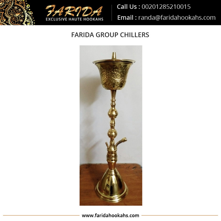 Hot Sale Unique Design Best Quality Egyptian Solid Brass Egyptian Ice Chillers Hookahs