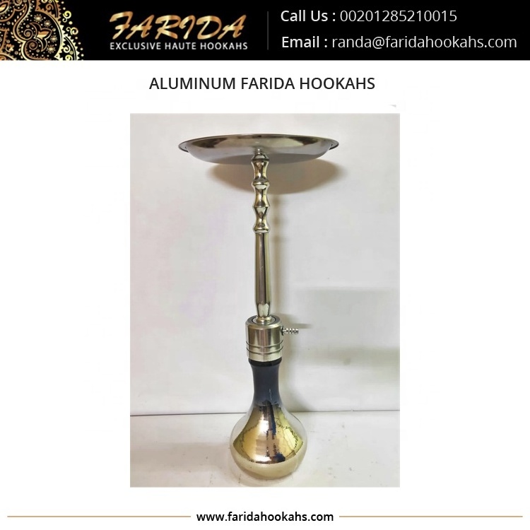 New Arrival Beautiful Design Lightweight Metal Russian Style Custom Logo Hot Sale Colorful Egyptian Aluminum Farida Hookahs