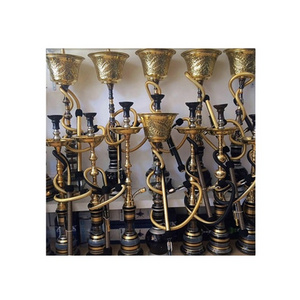 Hot Sale Unique Design Best Quality Egyptian Solid Brass Egyptian Ice Chillers Hookahs