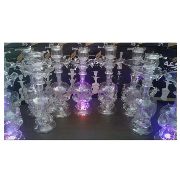 Best Quality Unique Design Glass Hookah Pipes Wholesale Smoking Skeleton Leaded Glass Hookah Glass Shisha Farida Hookahs