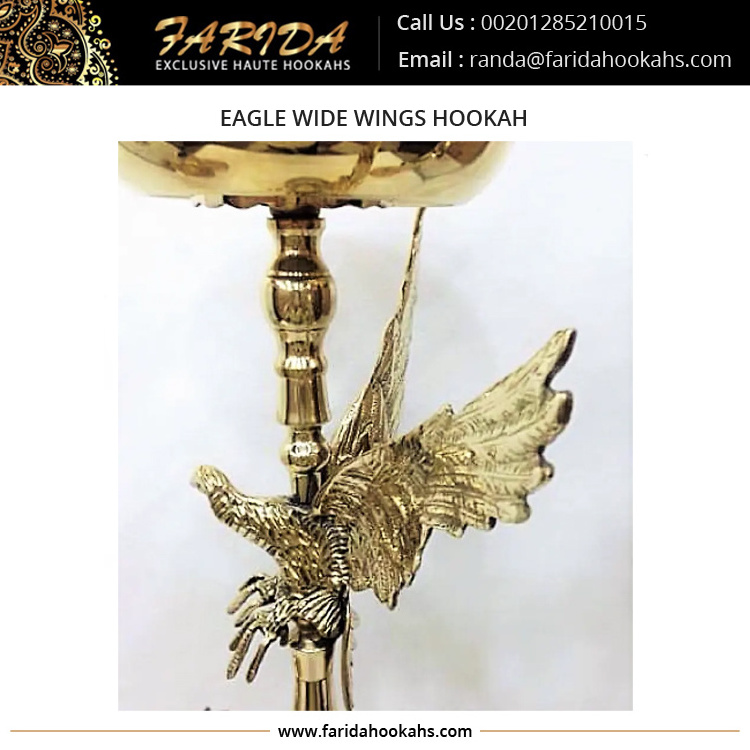 Eagle Hookah Giant  Tall Brass New Design Egyptian Shisha Hookahs Luxury unique Design Custom Sheesha Hookah