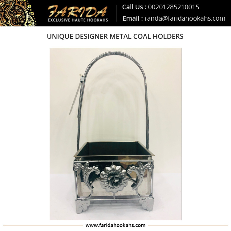 Premium Quality Unique Design Handmade Egyptian Farida Hookah Metal Charcoal Coal Holder