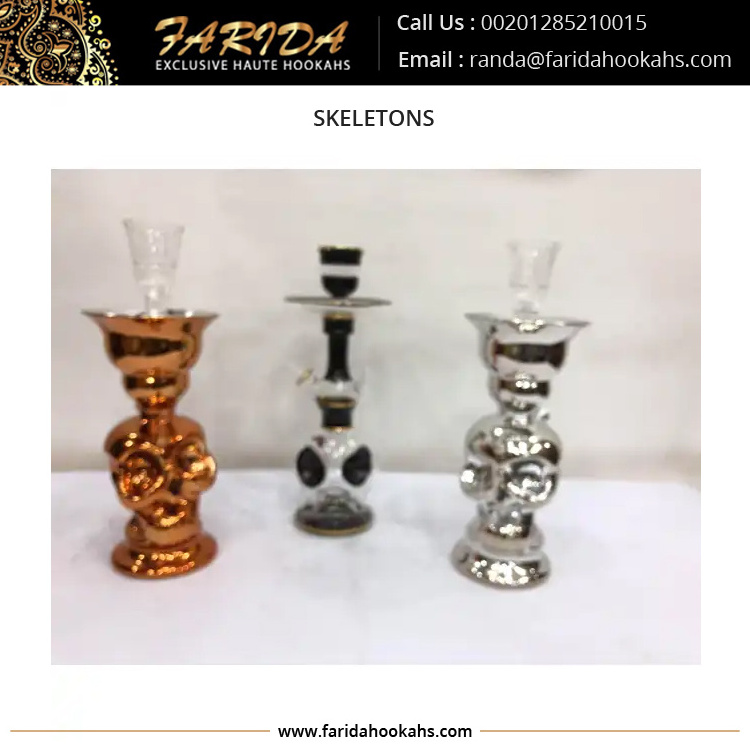 Best Quality Unique Design Glass Hookah Pipes Wholesale Smoking Skeleton Leaded Glass Hookah Glass Shisha Farida Hookahs