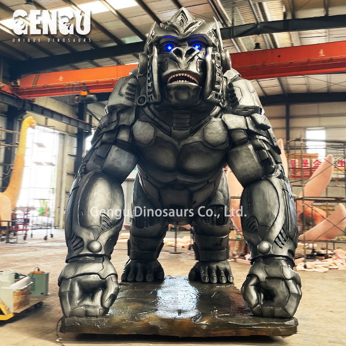 Outdoor Park Animatronic Gorilla Robot 3D Big King Kong Animal Model