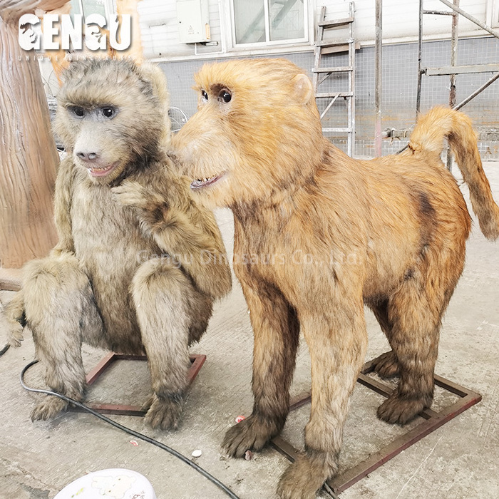 Life Size Animatronic Animal For Zoo Decoration Monkey