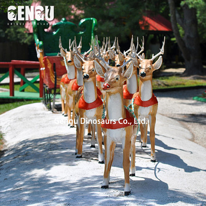 Christmas Reindeer Ride Animated Christmas Reindeer