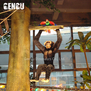 Life Size Animatronic Animal For Zoo Decoration Monkey