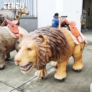 Waterproof Walking Animal Funny Animatronic Lion Rides Hot Sale