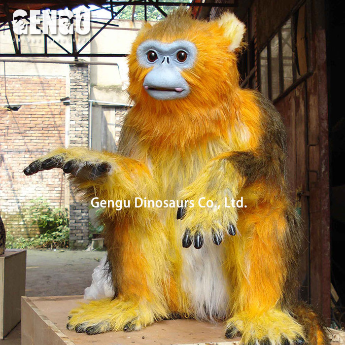 Life Size Animatronic Animal For Zoo Decoration Monkey