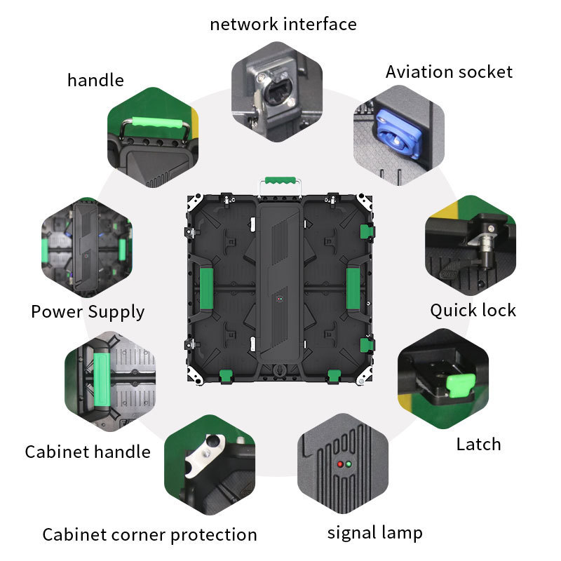 HBYLED p4 waterproof outdoor rental wall mounted advertising display billboard led video wall price module panel digital signage