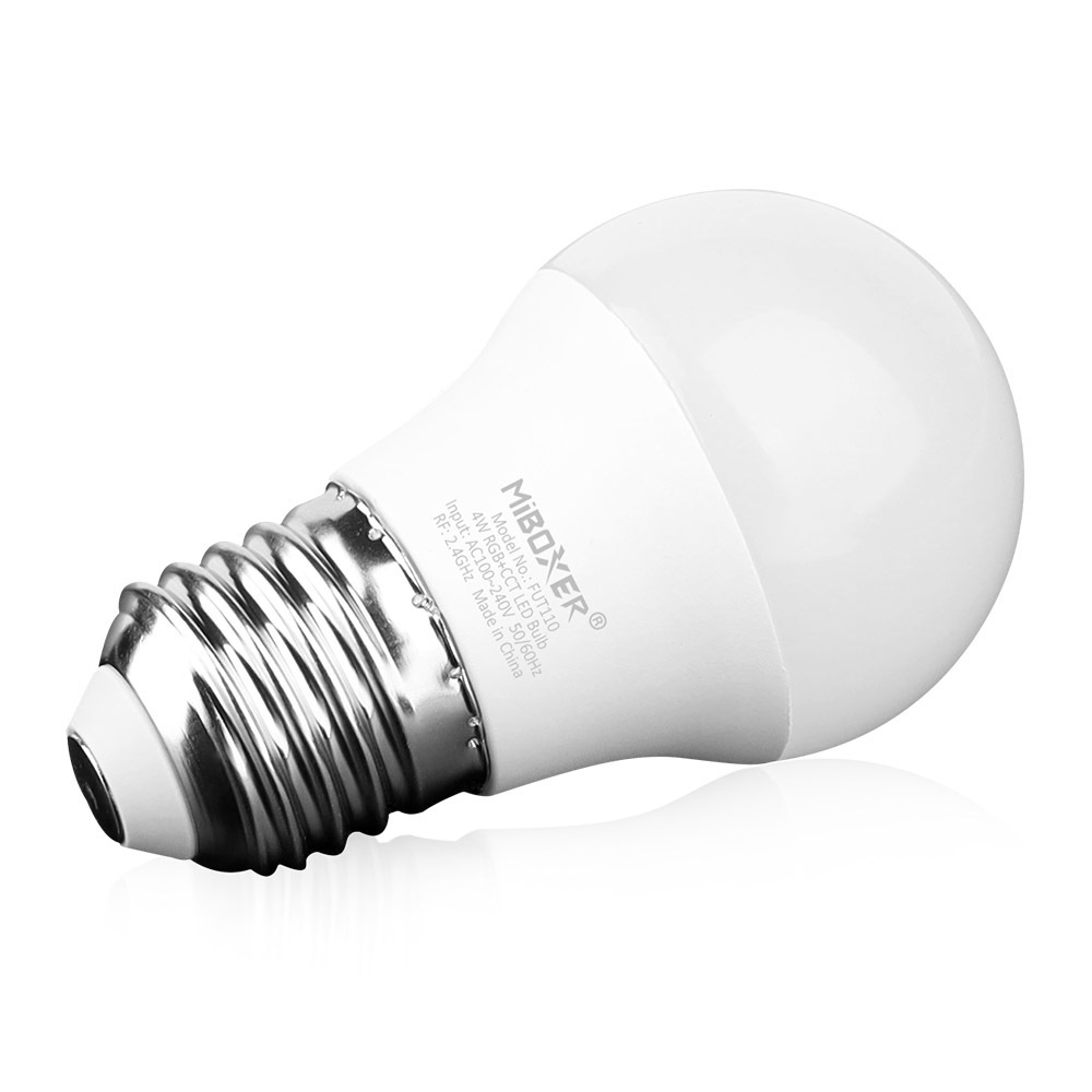 World Uniqueen Hot selling FUT110 4W RGB+CCT LED Bulb (2.4G)  e27 e14 led rgb  bulb in door smart led light bulb