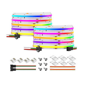 Flexible dream color led light strip full color WS2811IC RGB cob strip light programmable dc12v/24v Chasing pixel LED strip