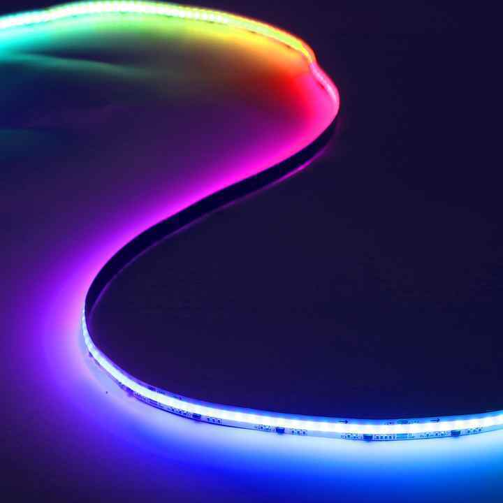 Flexible dream color led light strip full color WS2811IC RGB cob strip light programmable dc12v/24v Chasing pixel LED strip