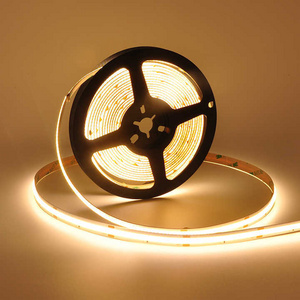 High quality COB LED Strip 480LEDs CE RoHS 12V 24V 100ft Warm White 6500k Light Flexible COB LED Strip Light