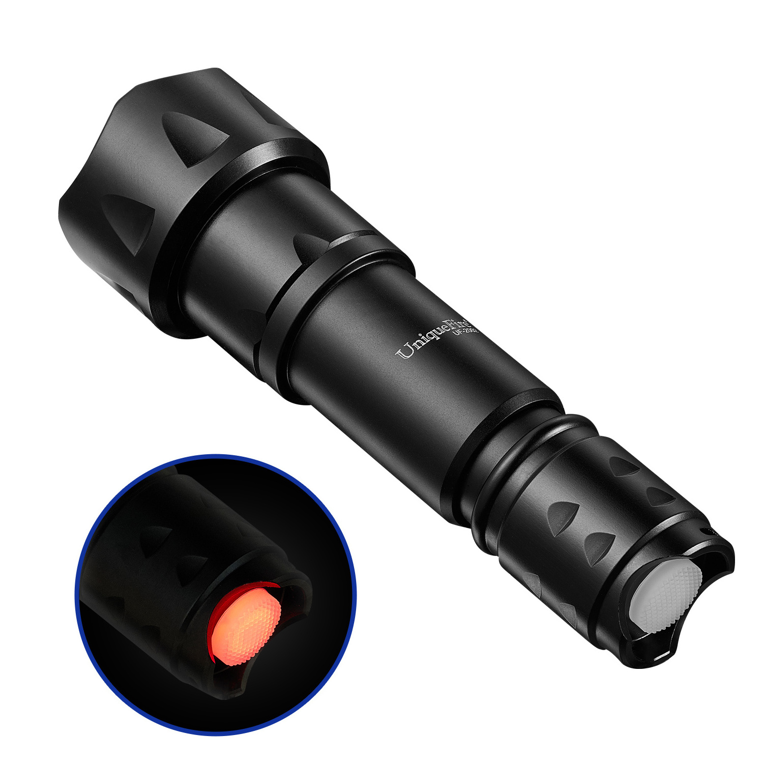 UniqueFire 2002  VCSEL 850nm Infrared Laser Diode Long Distance LED  Tactical Zoom Torch Aluminum Outdoor Flashlight