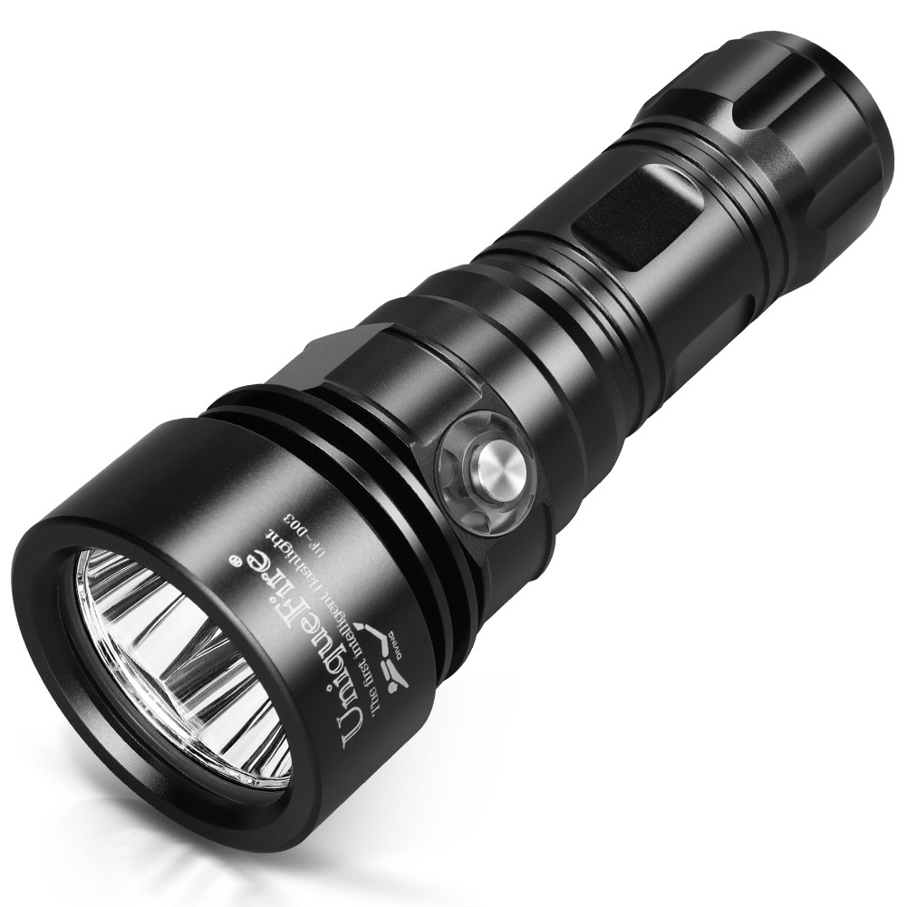 UniqueFire Diving Flashlight Underwater 100M Professional Diving Flashlights Outdoor Waterproof High Power Led Flashlights