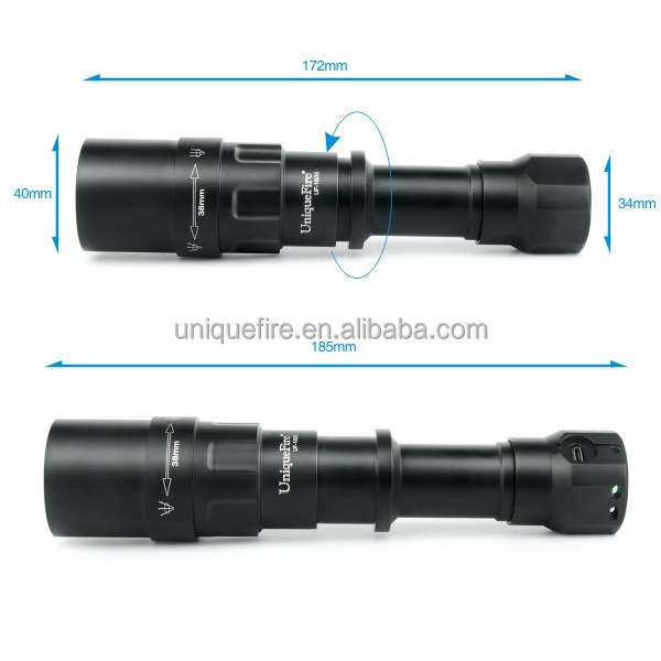 Uniquefire 1605-75mm IR 940nm Good Quality Cost-effective Rechargeable Outdoor LED Hunting Flashlights Torhes