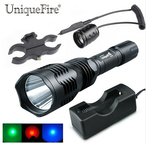 UniqueFire UF-HS802 outdoor long distance high power  light red led flashlight torch