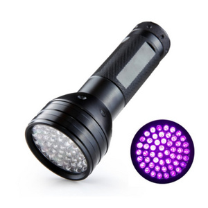 Uniquefire Ultraviolet Torch 51 LED 395 nm Money Scorpions Pet Urine Stain Bed Bug Carpet Detector Black Light UV Flashlight