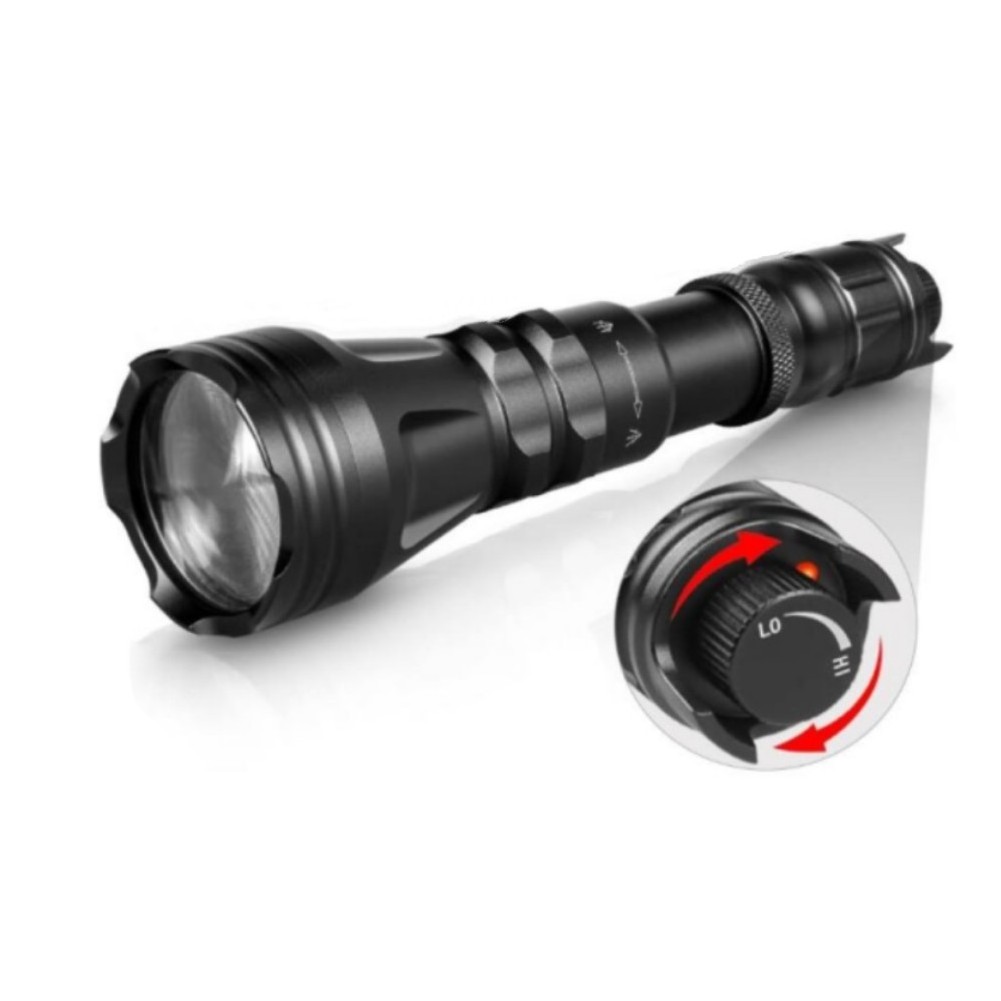 UniqueFire UF-2001D zoom 18650 rechargeable VCSEL laser infrared 940nm diode IR illuminator 500m led torch hunting flashlights