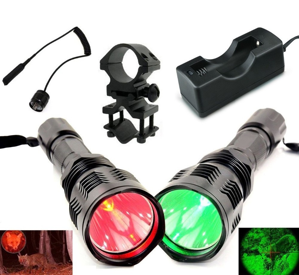 UniqueFire HS-802 long range high power high density 10W green led scope mount hunting flashlight