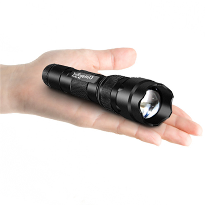 UniqueFire 502F Zoom Flashlight 365/395nm Cat Dog pet urine UV Detection lamp bacterial uv black light torch