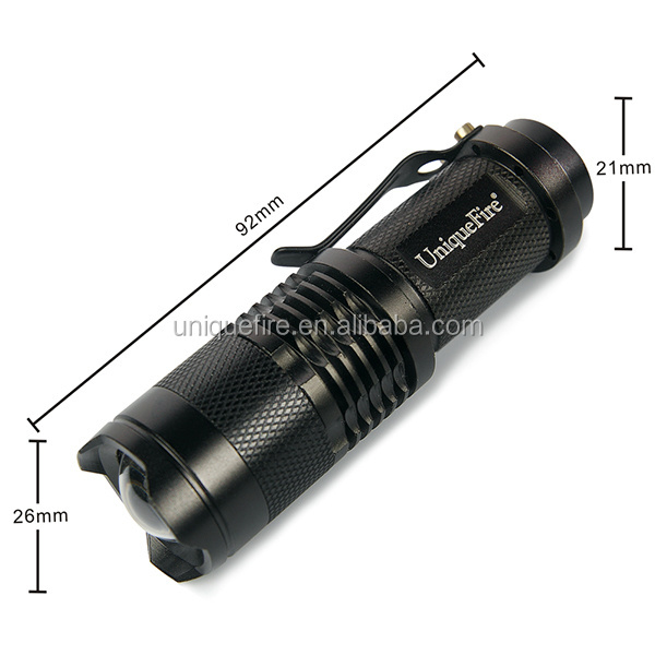 Mini 3W XP-E White LED Focus Zoom flashlight