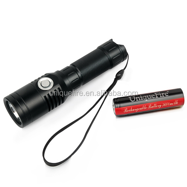 UniqueFire UF-1602  high lumens 1000 lumens usb rechargeable led flashlights & torches