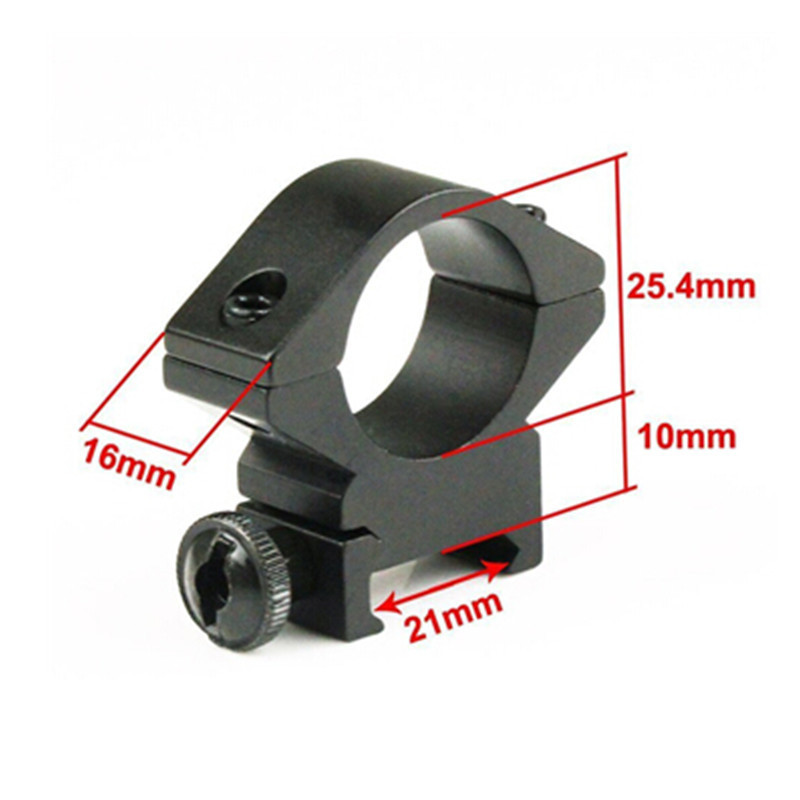 25DK Tactical 25.4mm Scope Rings Mount Holder For Flashlight And scope Sight