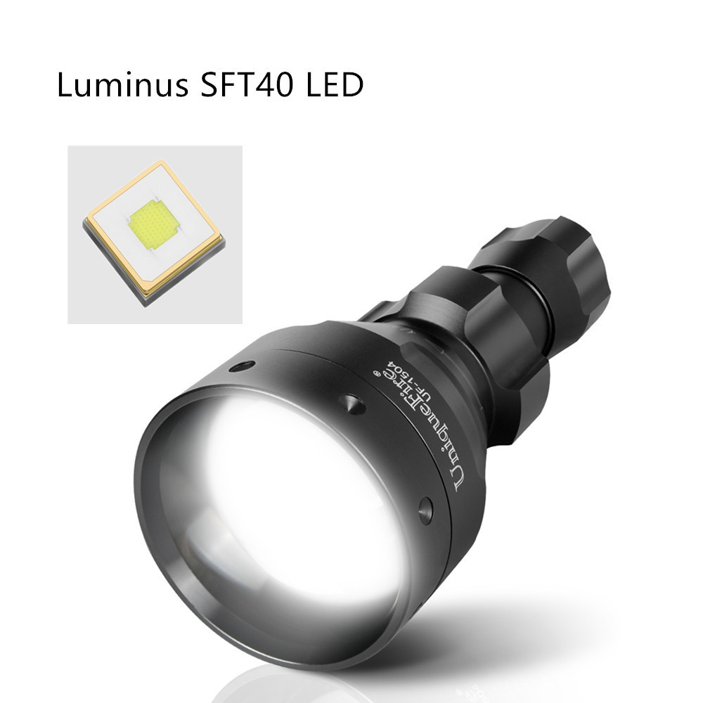 UniqueFire T67 mini 67mm lens zoomable 1X 26650 battery high power 30W White LED focus hunting torch flashlight