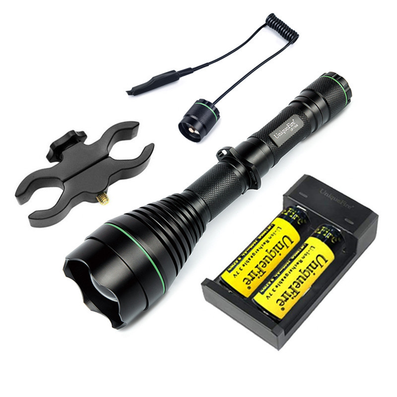 UniqueFire 1508-50 Zoomable IR hunting 850nm 5W Infrared LED  Invisible For Night Vision High Power Hunting Torch Flashlight