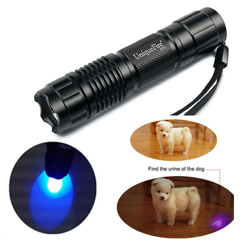 UniqueFire G10 Most Powerful 365nm Bacteria Detection Pet Urine Anti-counterfeit Detecting The Leak Of oil And Gas UV Flashlight