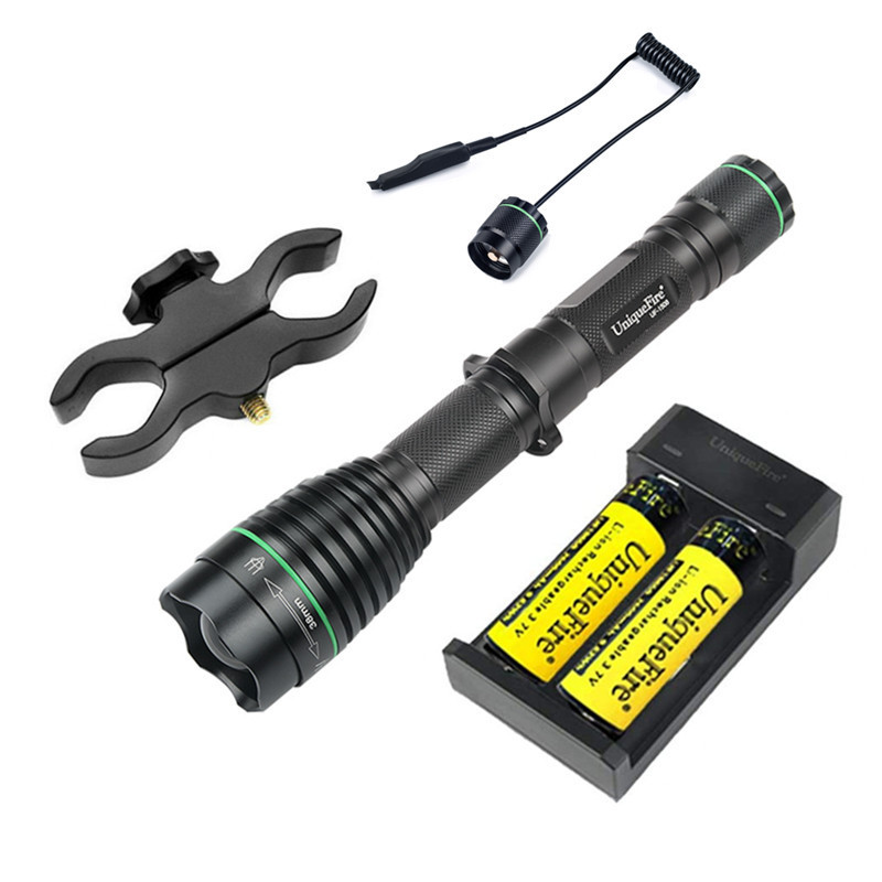 Uniquefire 5W 850Nm Ir Led Laser Waterproof Zoomable Tactical Infrared Dimming Hunting Torch Flashlight