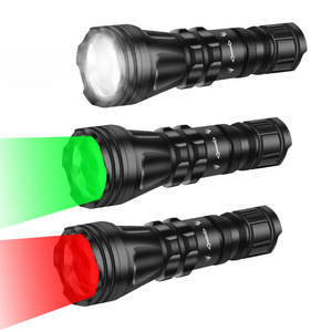 UF-2001 Outdoor Green Red White Hunting Powerful High Lumens Rechargeable Flash Light Flashlights & Torches