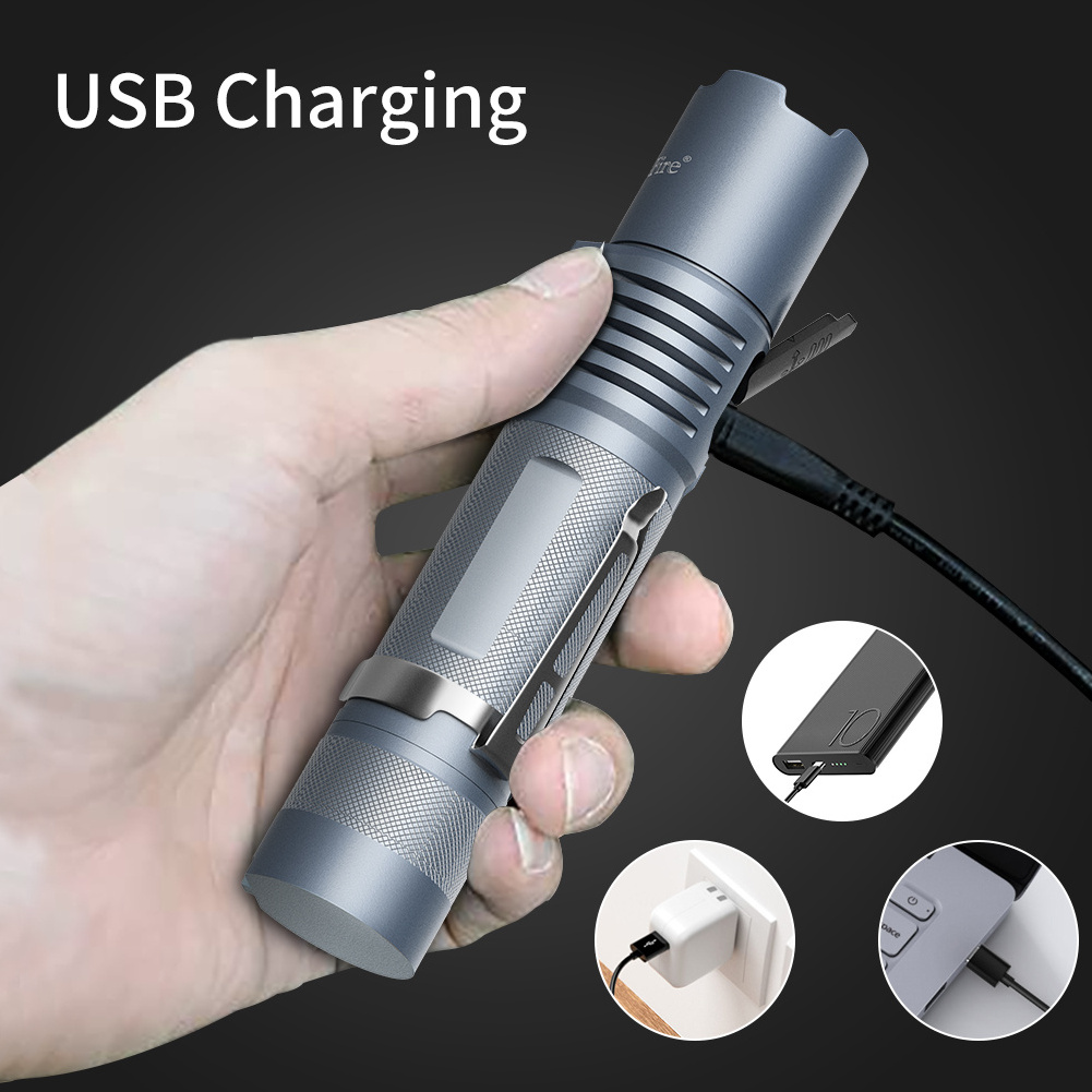 UniqueFire 2202 Portable EDC Pocket Small Waterproof USB Rechargeable Mini led flashlight with magnet base