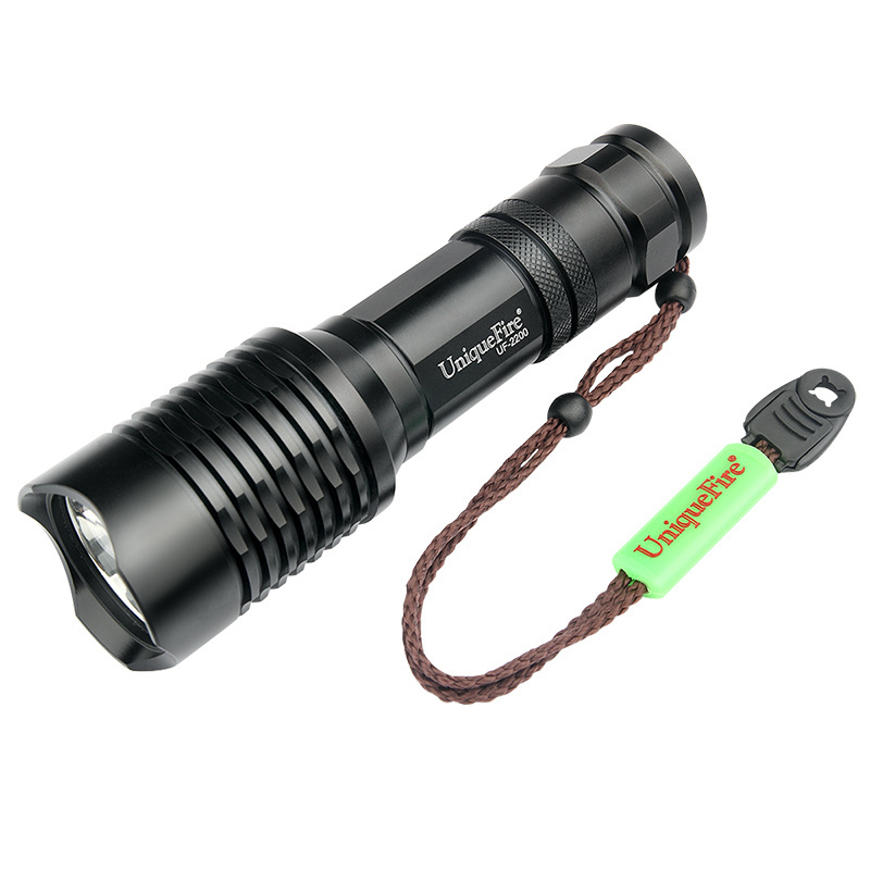 UniqueFire UF-2200 XHP70 LED 26650 battery high lumen powerful flashlight for camping