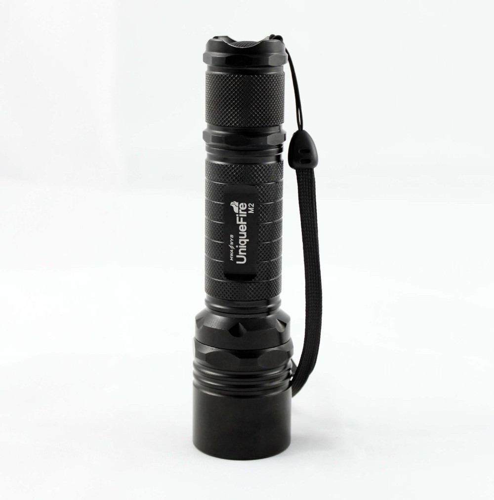 New Design UniqueFire M2 Geepas Rechargeable Manufacturer Price  Equipment High Power Torch Light LED Flashlight