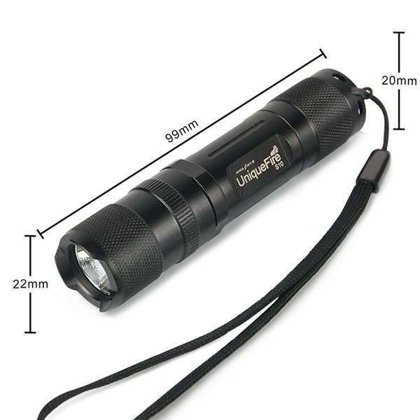 UniqueFire S10 Led 3W 395mn AA or  14500 Battery Factory Directly Supplier High Quality UV flashlights torches For Curing