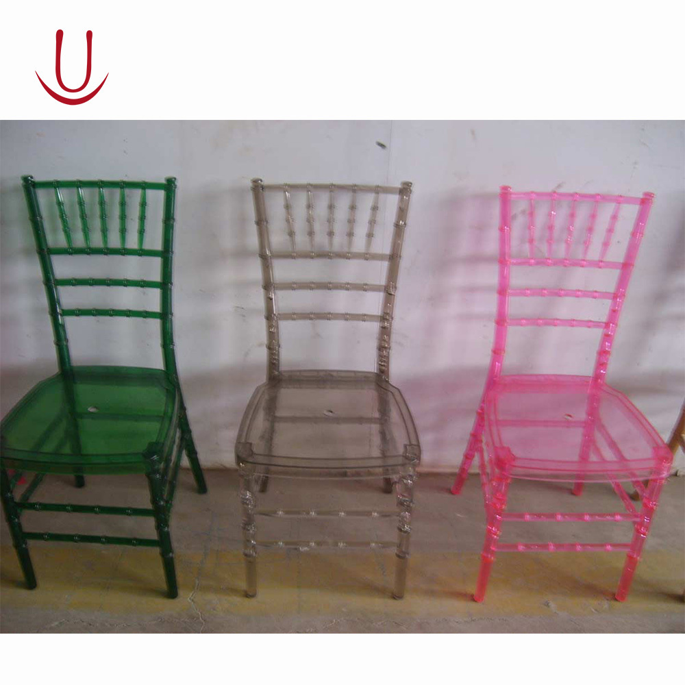 Resin Chiavari Chair acrylic plastic and polycarbonate for party event rental and wedding