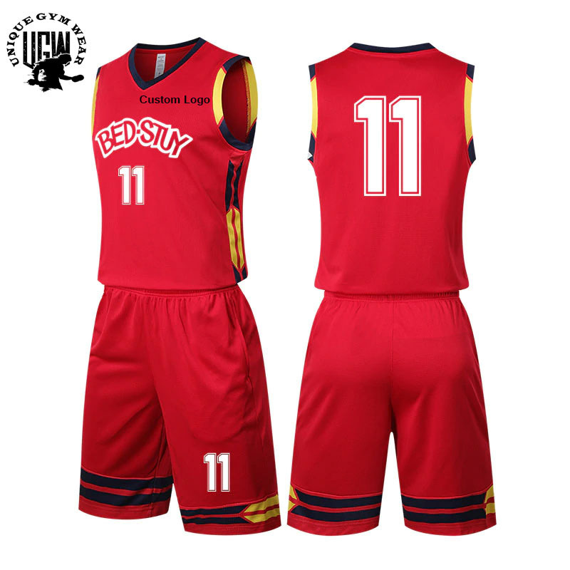 Basketball Sublimation Print 100% Polyester Basketball Jersey With Custom Logo Latest Style Basketball Uniform