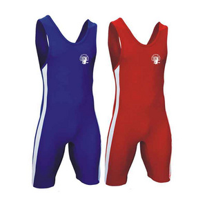 Tight Training Suit Print Wrestling Suit Freestyle Competition Training One-piece Wrestling Suit Children Adult High Stretch men