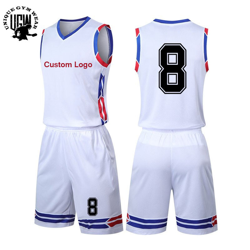 Basketball Sublimation Print 100% Polyester Basketball Jersey With Custom Logo Latest Style Basketball Uniform