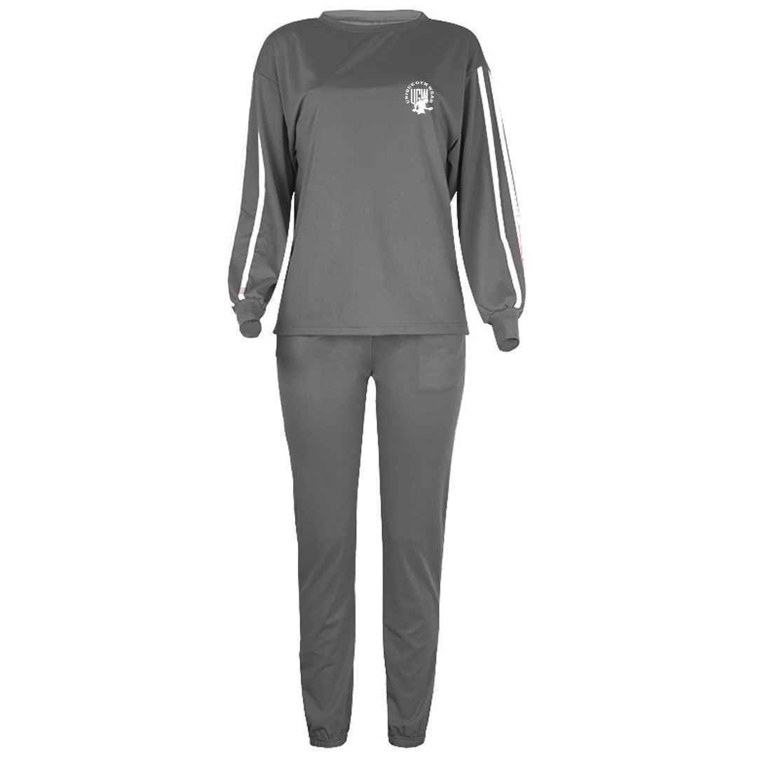 Wholesale Women Tracksuits Ladies Fashionable Plain Sweat suit For Girls Custom Made Gym Training Ladies Tracksuits