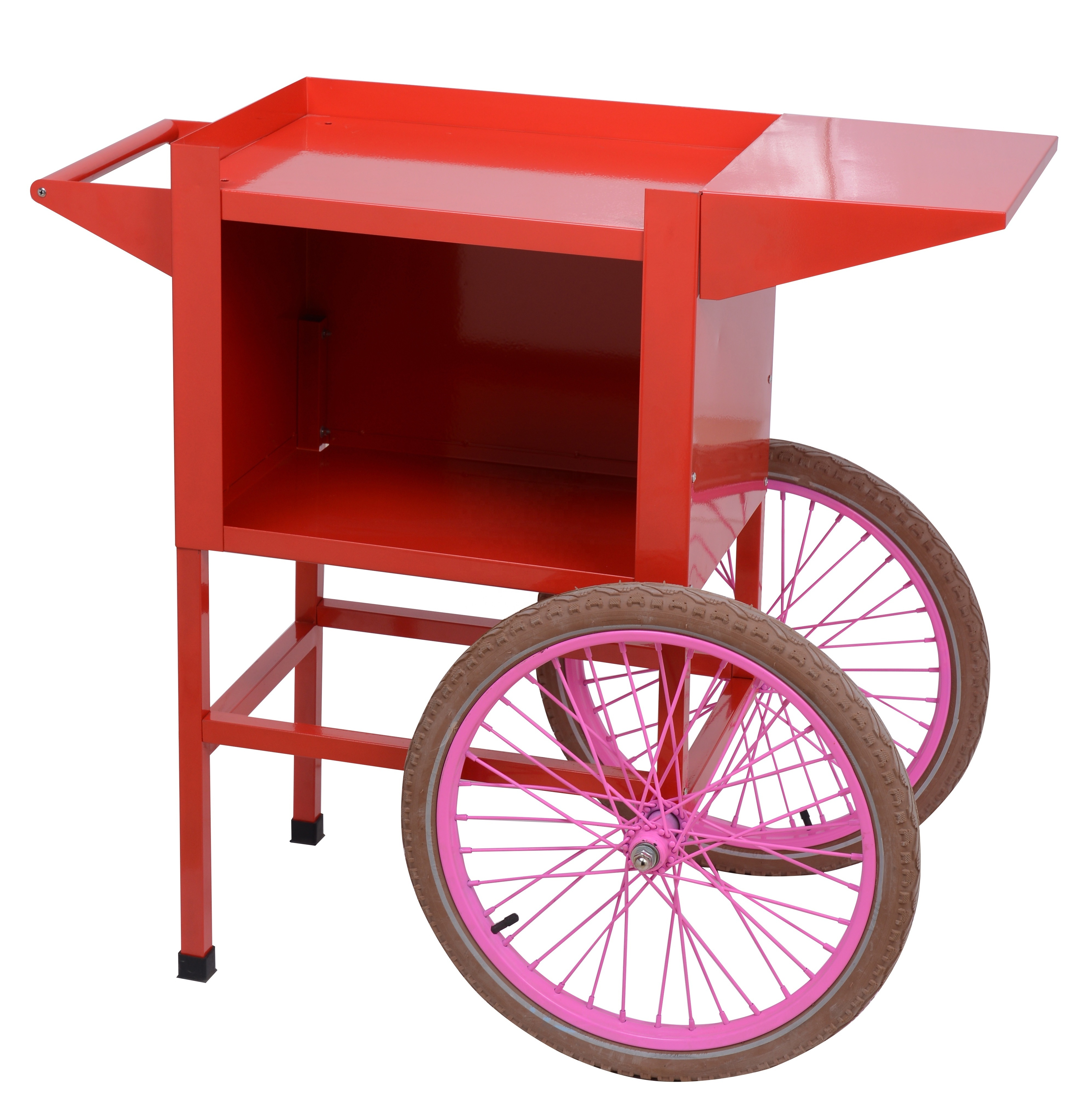 Popcorn Cart set for Popcorm Cotton Candy Floss Snack Food display showcase and movement Cart for storage