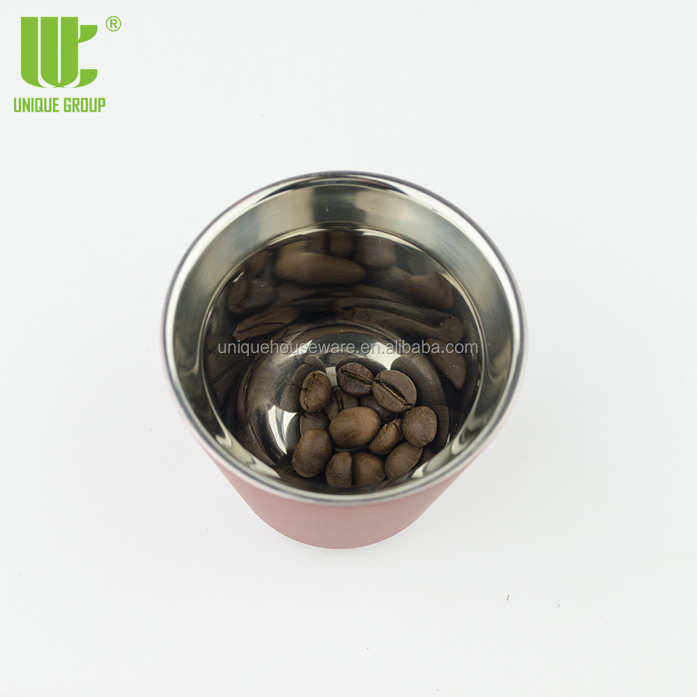 Unique Group Whole Custom 80ml 160ml  280ml Stainless Steel Espresso Cups