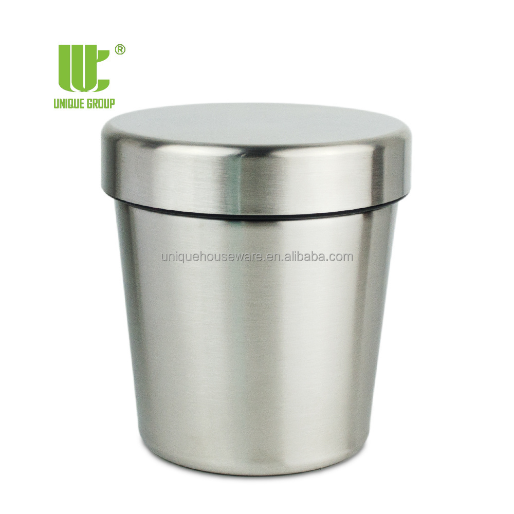 16oz Stainless Steel Vacuum Insulated Double Wall Ice Cream Pint Cooler Ice Cream Canteen Tumbler Container