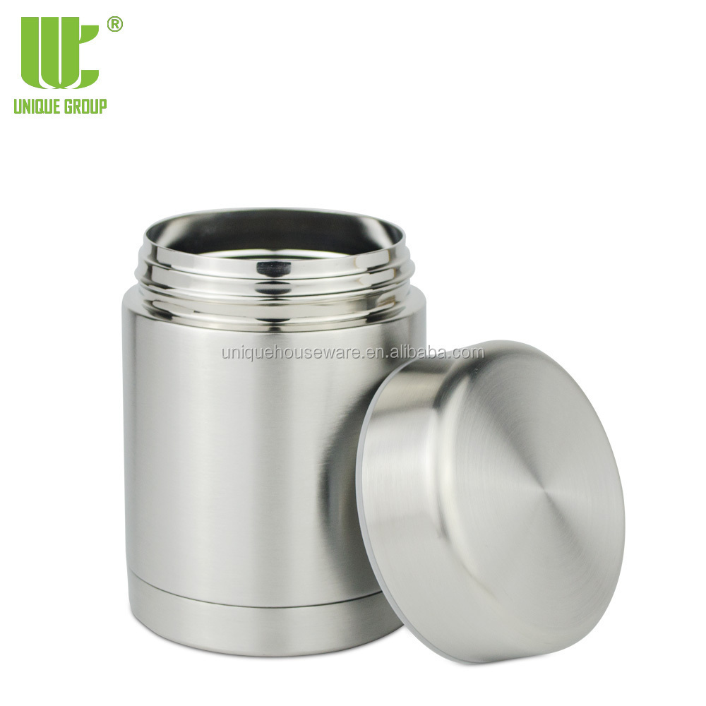 Unique Group Airtight Double Wall Thermal Insulated Food Jar Container Lunch Box Stainless Steel Food Thermo Flak Soup Utensils