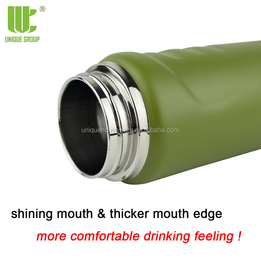 Water Bottle Factory In China 20oz Eco friendly 18 / 8 Stainless Steel Custom Logo Sport Drink Bottle With Spout Lid