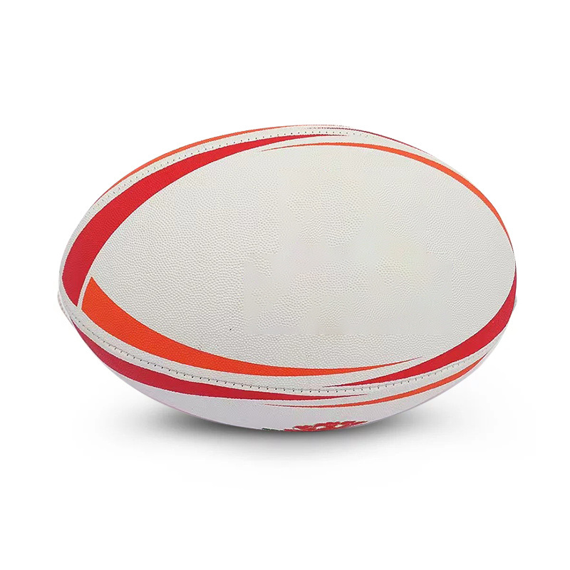 New Arrival Promotional Rugby ball Synthetic Rubber Made Sports Rugby Football / Rugby Ball With Long Lasting Grip And Bladder